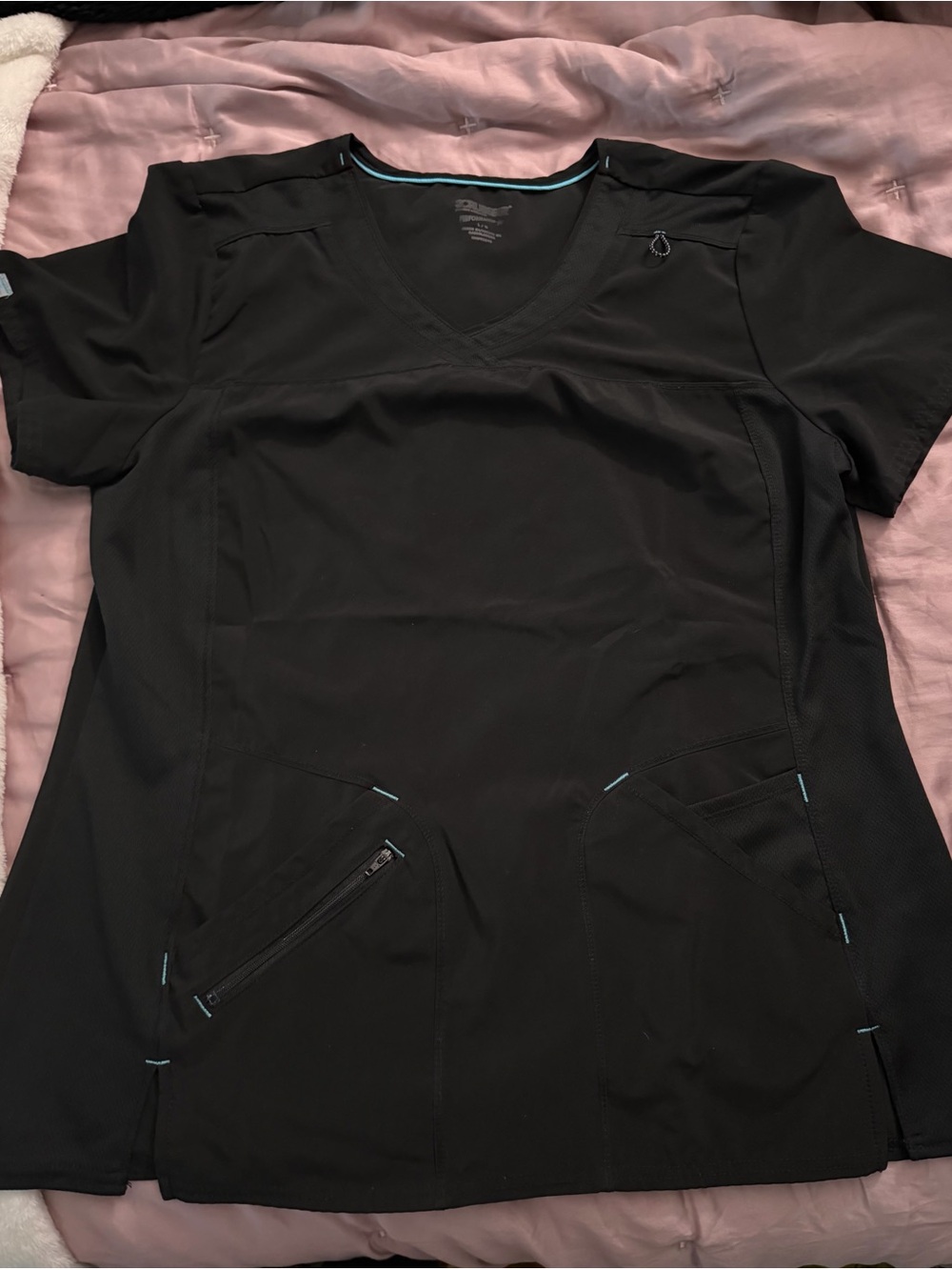 Scrubstar Black Scrub Top and Pants